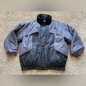 Vintage 90’s Team Nike‎ Colorado Buffaloes University Puffer Jacket Men’s MEDIUM